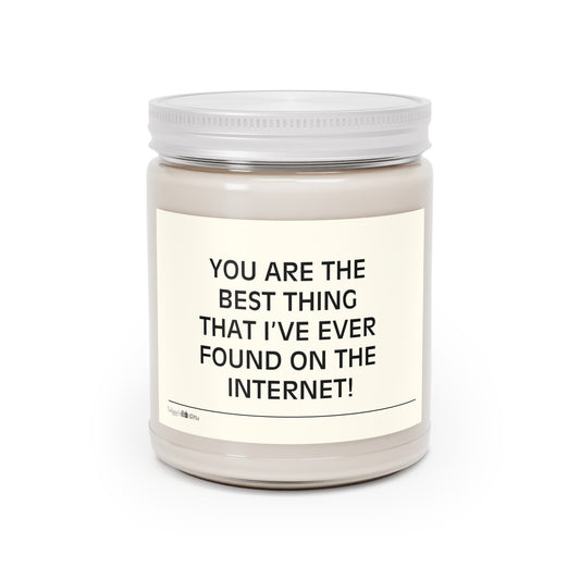 You Are the Best Thing I’ve Found on the Internet!" 9 oz Soy Candle
