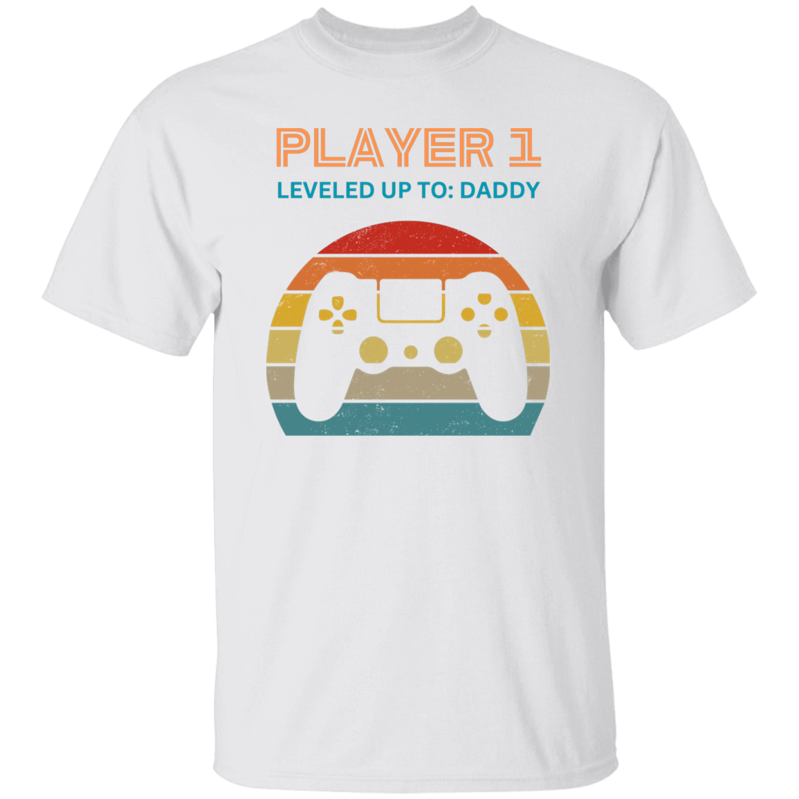 Matching Father and Baby T-Shirt and Onesie, Player 1 and Player 2