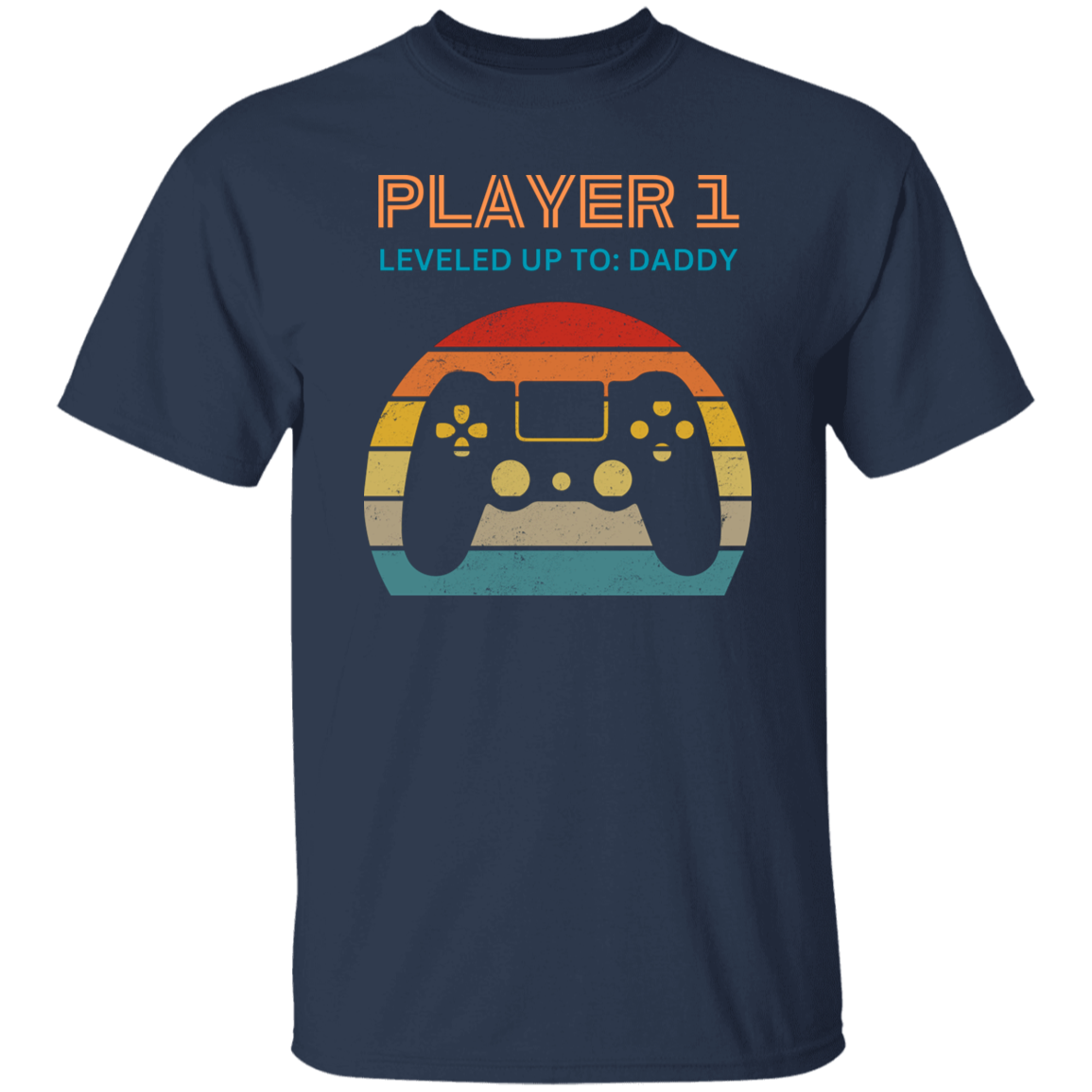 Matching Father and Baby T-Shirt and Onesie, Player 1 and Player 2