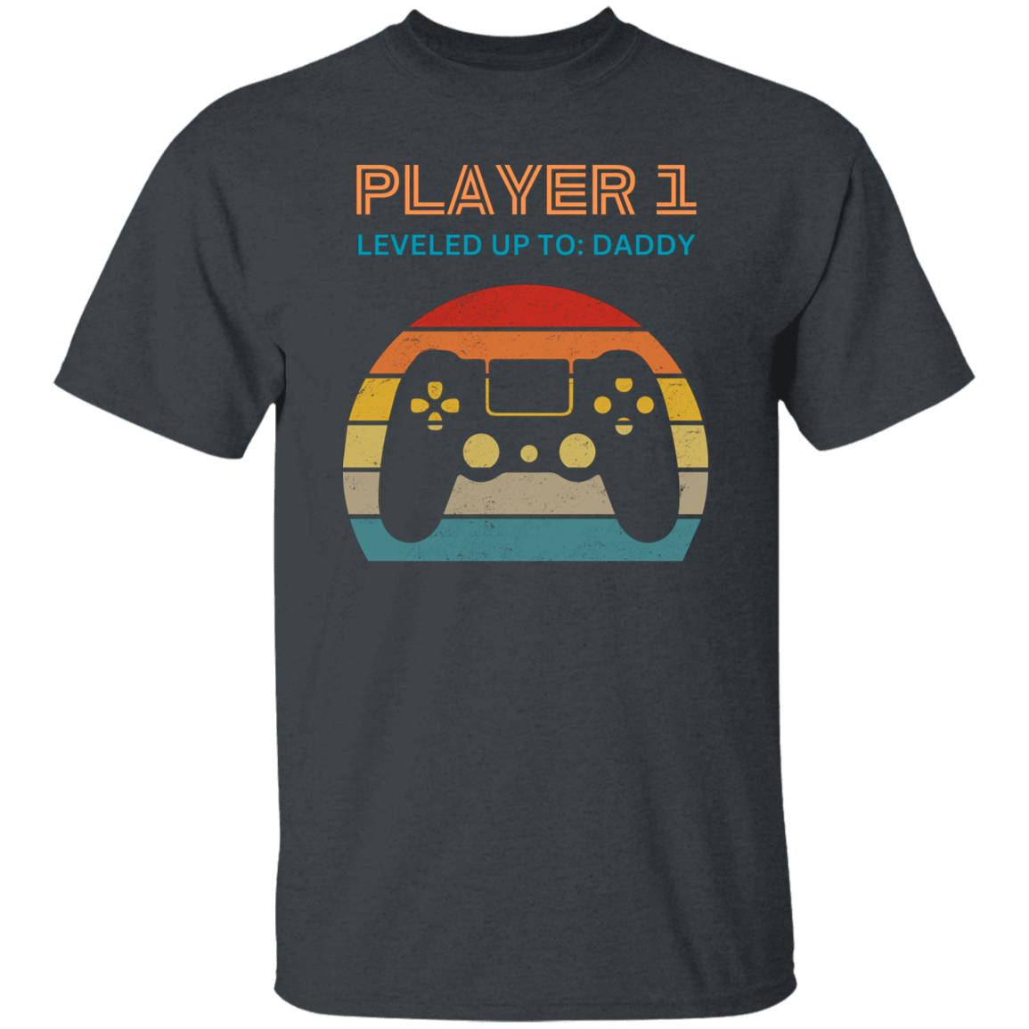 Matching Father and Baby T-Shirt and Onesie, Player 1 and Player 2