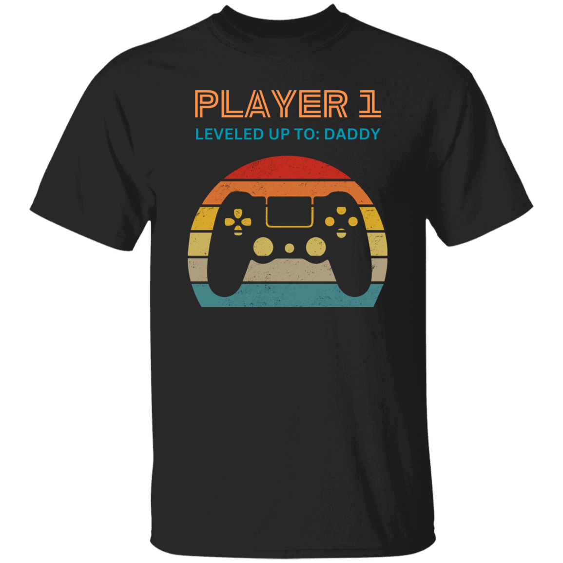 Matching Father and Baby T-Shirt and Onesie, Player 1 and Player 2